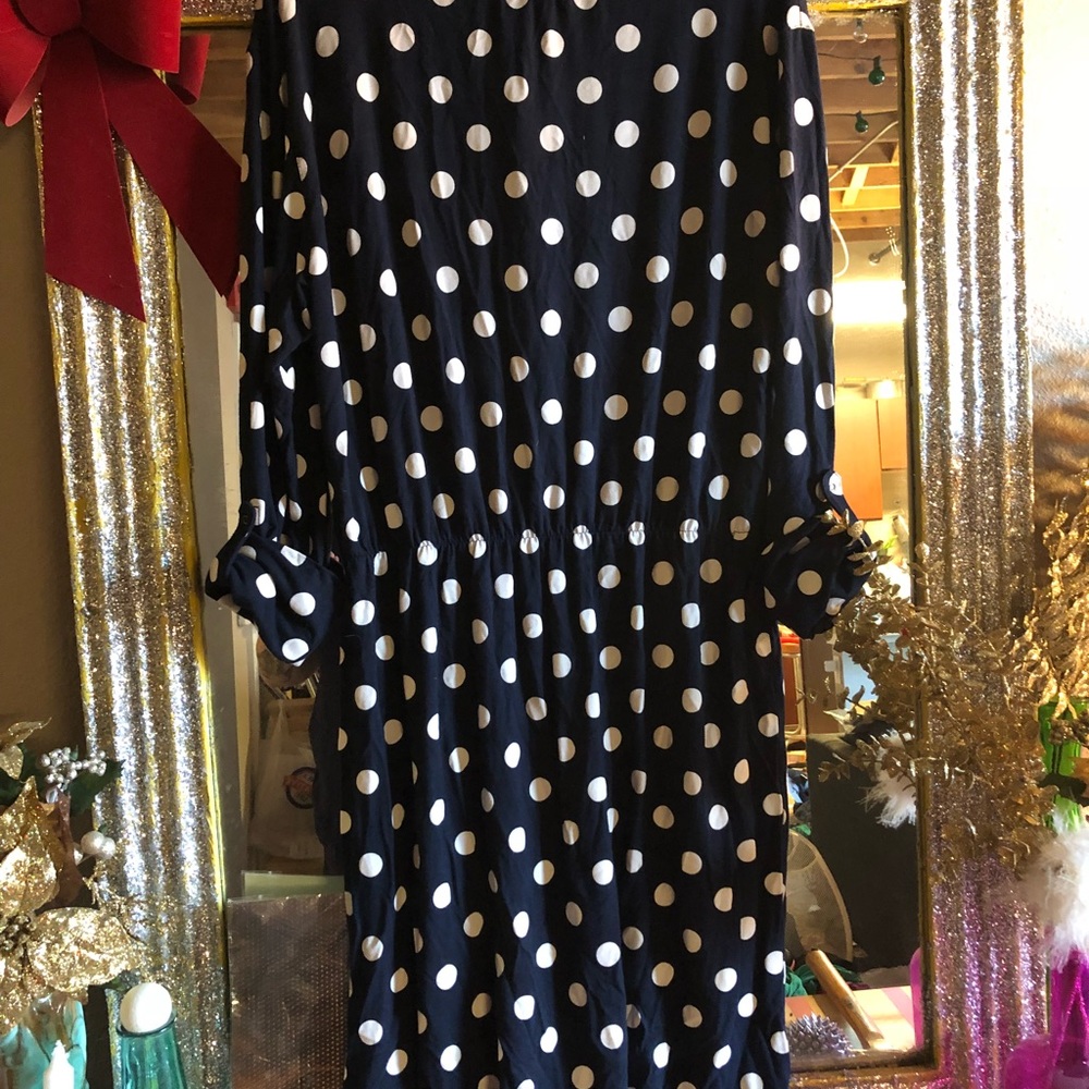 Navy polka dot gap dress - Picture 4 of 5